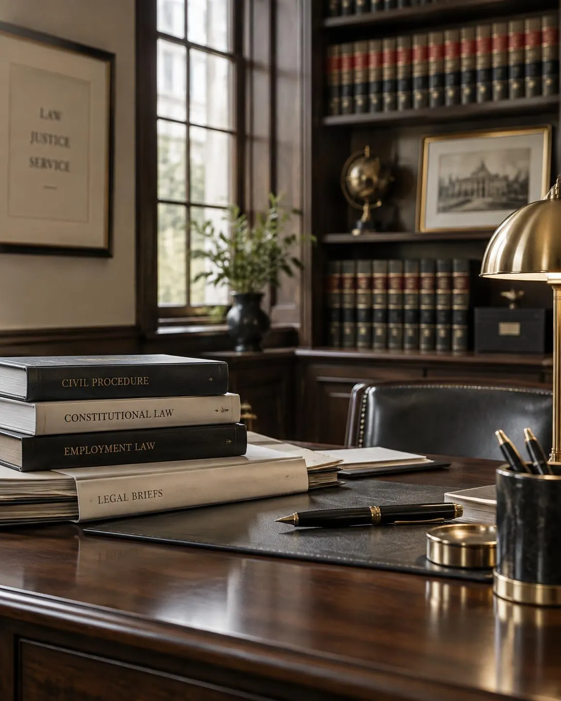 Legal library and architectural detail